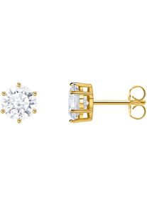 Thomas Sabo Damen Paar Ohrstecker "Schmuck Silber 925 Ohrringe Solitär, H2300", Silber 925 (Sterlingsilber), gold, Silber 925 (Sterlingsilber),