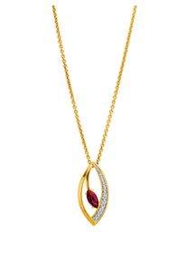 Lady Damen Ketten-Anhänger, Gelbgold 375, gold, Gelbgold 375, Schmuckanhänger
