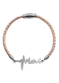 Adelia´s ADELIA ́S Damen Edelstahlarmband "Damen Armband Herzschlag aus Edelstahl 18 cm", 18, Edelstahl, silber, Edelstahl, Armbänder