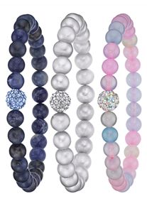 Lady Damen Armband, Glas, bunt, Glas, Armbänder