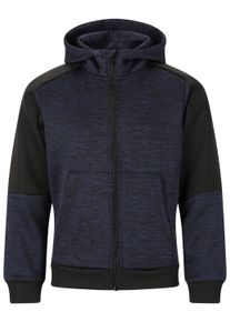ZIGZAG Herren Sweatshirt "Manhattan", blau, casual, Gr. 140, unifarben, 95% Polyester, 5% Elasthan, Sweatshirts, mit kuscheliger Kapuze