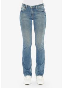Damen Bequeme Jeans "POWERB", blau, Gr. 32, Le Temps Des Cerises, 92% Baumwolle, 6% Synthetik, 2% Elasthan, Jeans, mit tollem Bootcut-Schnitt