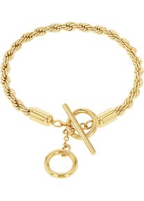 Amor Damen Armband "Kordelkettengliederung, Klassiker, 2038277", Edelstahl, gold, Edelstahl, Armbänder