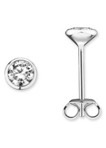 ONE ELEMENT Damen Paar Ohrhänger "Zirkonia Zarge Ohrringe Ohrstecker aus 925 Silber", Damen, Silber 925 (Sterlingsilber), silber, Silber 925