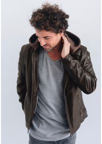 Mauritius Herren Lederjacke "Rylo LAKEV", braun, modisch, Gr. XXL, unifarben, Obermaterial: 100% Schafsleder. Futter: 100% Baumwolle. Ärmelfutter:
