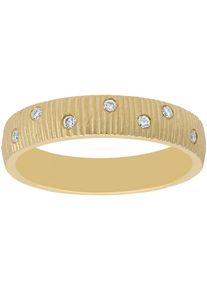 Firetti Damen Fingerring "Schmuck Geschenk Gold 585 Damenring Goldring Sternenhimmel", 17, 0,05 ct SI = kleine Einschlüsse, Gelbgold 585-Diamanten,