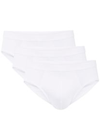 Calida Herren Slip "Natural Benefit", Gr. S, weiß, Single Jersey, Obermaterial: 94% Baumwolle, 6% Elasthan, unifarben, Unterhosen, mit formstabiler