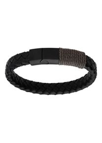 Herren Armband, Edelstahl-Metall, schwarz, Edelstahl, Metall, Armbänder