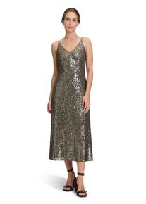 Vera Mont Damen Abendkleid "Vera Mont Abendkleid mit Pailletten", blau, feminin, Gr. 34, Obermaterial: 93% Polyester, 7% Elasthan. Futter: 100%