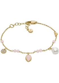 Emporio Armani Damen Armband "Schmuck Geschenk Metall Armkette Gliederarmband, EGS3118710", Metall-Perlen, rosa, Metall, Perlen, Armbänder, mit
