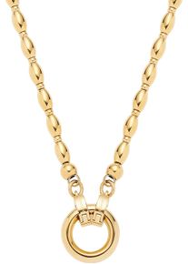Leonardo Damen Charm-Kette "Halskette Lori Clip&Mix, 023740, 023741", 45, Edelstahl, L: 45cm B: 3mm, gold, Edelstahl, B:3mm, Halsketten
