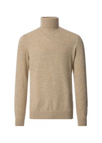 Casamoda Herren Rollkragenpullover "Casamoda Rollkragenpullover uni", beige, Gr. L, 80% Wolle (Lammwolle), 20% Nylon, Pullover