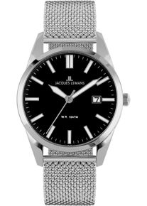 Jacques Lemans Damen Quarzuhr "Vienna", silber, Armbanduhren, Armbanduhr, Herrenuhr, Damenuhr,Edelstahlarmband,bis 10 bar wasserd.