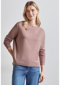 Street One Damen Strickpullover, pink, casual, Gr. 42, unifarben, Stoff, 30% Polyester, 29% Polyacryl, 21% Viskose, 20% Nylon, Pullover, mit