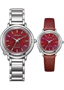 Citizen Damen Solaruhr, silber, Armbanduhren, Armbanduhr, Damenuhr, Diamanten, Saphirglas, Edelstahlarmband
