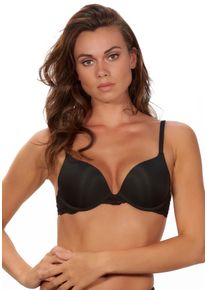 After Eden Damen Push-up-BH "TESS", Gr. 70, schwarz, Obermaterial: 75% Nylon, 13% Elasthan, 12% Polyamid, unifarben, feminin, BHs, mit zarter