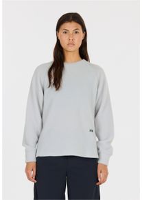 SOS Damen Strickpullover "Aneto", grau, casual, Gr. L, unifarben, 100% Wolle, Pullover, aus hochwertiger Merinowolle