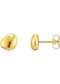 Thomas Sabo Damen Paar Ohrstecker "Schmuck Silber 925 Ohrringe organisches Design, H2307-001, H2307-413", Silber 925 (Sterlingsilber), gold, Silber