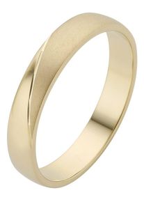 Firetti Trauring "Schmuck Geschenk Gold 375 Hochzeit Ehering Trauring "LIEBE"", 16,5, ohne Brillant, Gelbgold 375, 4mm, gold, Gelbgold 375,
