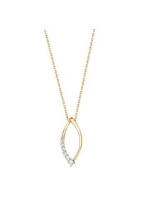 Diamonds by Ellen K. Damen Kette mit Anhänger "375/- Gelbgold bicolor Zirkonia", 45,0cm, Gold, L: 45cm B: 10.0mm, bunt, FASCINATION BY ELLEN K., Gold, B:10.0mm, Halsketten