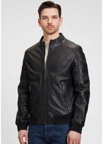 Mauritius Herren Lederjacke "MMGoran", schwarz, modisch, Gr. L, unifarben, Obermaterial: 100% Schafsleder. Futter: 100% Baumwolle. Ärmelfutter: 100%