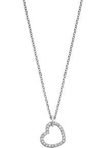 Engelsrufer Damen Kette mit Anhänger "Herz, ERN-HEARTSHINY-S-ZI", Silber 925 (Sterlingsilber), L: 44cm B: 1,33mm, silber, Silber 925