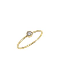 Celesta Damen Fingerring, 054 (17,2), Gold, gelb, Gold, Fingerringe