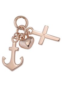 Jobo Damen Ketten-Anhänger "Anhänger Glaube, Liebe, Hoffnung", Silber 925 (Sterlingsilber), rosa, Silber 925 (Sterlingsilber), Schmuckanhänger, 925