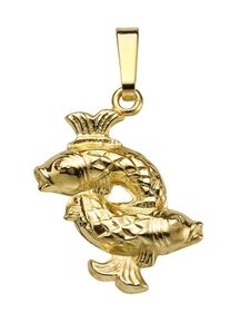 Firetti Damen Sternzeichen-Anhänger "Schmuck Geschenk Gold 333 Halsschmuck Anhänger Halskette Sternzeichen", 11, Gelbgold 333, 0,43 g, gold, Gelbgold