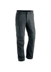 Funktionshose Maier Sports "Tajo 2" Gr. 25, Kurzgrößen, grau Herren Hosen Wanderhose, zipp-off Outdoor-Hose, 4 Taschen, Regular Fit