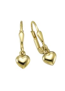 Vivance Damen Paar Ohrhänger "333 Gold Motiv Herz", ONE-SIZE, Gold, gelb, Gold, Ohrringe