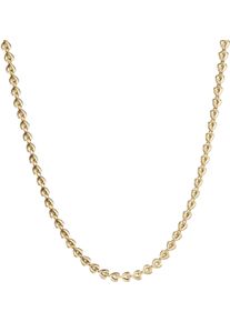 Firetti Damen Edelstahlkette "Schmuck Geschenk Armband Kette Fußkette Bauchkette Herzen", 45, Edelstahl, B: 4,05mm, gold, Edelstahl, B:4,05mm,