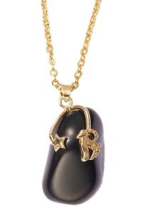 Firetti Damen Kette mit Anhänger "Schmuck Geschenk Halsschmuck Anker/Halskette Sternzeichen Geburtsstein", Steinbock, Edelstahl, L: 50cm B: 2mm,