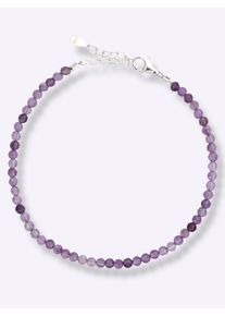Lady Damen Armband Set, Glas-Silber 925 (Sterlingsilber), silber, Glas, Silber 925 (Sterlingsilber), Armbänder