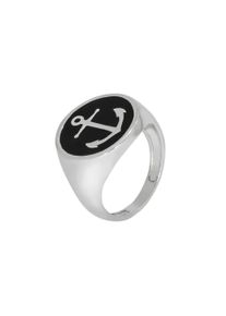 Vivance Damen Fingerring "925/- Sterling Silber rhodiniert Lack schwarz", 056 (17,8), Silber 925 (Sterlingsilber), weiß, Silber 925 (Sterlingsilber),