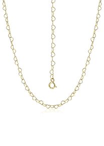 Firetti Damen Kette ohne Anhänger "Schmuck Geschenk Silber 925 Halsschmuck Halskette Fantasie", 45, Silber 925 (Sterlingsilber), B: 3mm, gold, Silber