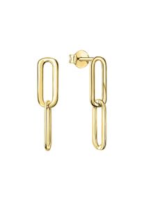 Vivance Damen Paar Ohrhänger "925-Sterling Silber vergoldet", ONE-SIZE, Silber 925 (Sterlingsilber), gelb, Silber 925 (Sterlingsilber), Ohrringe