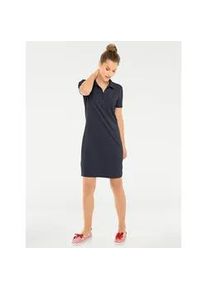 Shirtkleid Heine "Polokleid" Gr. 48, Normalgrößen, blau (marine) Damen Kleider