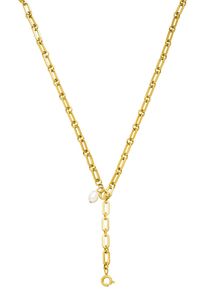 PURELEI Damen Charm-Kette "Schmuck Geschenk Zodiac Charm, 2148-Necklace-Charm-Zodiac", Edelstahl-Perlen, L: 50cm, gold, Edelstahl, Perlen,