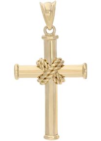 Firetti Damen Ketten-Anhänger "Schmuck Geschenk Gold 375 Kreuz Halsschmuck Anhänger Halskette", Gelbgold 375, 1,12 g, gold, Gelbgold 375,
