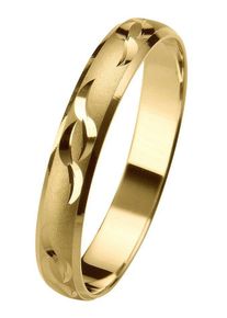 Firetti Trauring "Schmuck Geschenk Gold 375 Hochzeit Ehering Trauring "LIEBE"", 18, ohne Brillant, Gelbgold 585, 3,5mm, gold, Gelbgold 585,