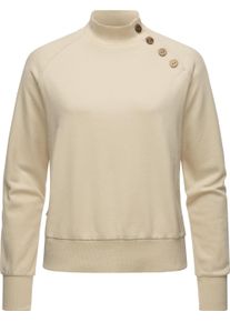 Ragwear Damen Sweatshirt "Majjorka Solid", beige, casual, Gr. XL, Sweatware, Material: 70% Baumwolle, 30% Polyester, Sweatshirts, Damen Langarmshirt