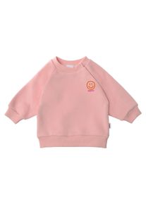 Liliput Herren Sweatshirt "Smiley Happy", rosa, casual, Gr. 98, bedruckt, 80% Baumwolle, 20% Polyester, Sweatshirts, aus super weichem Material