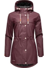 Navahoo Damen Regenmantel "Rainy Forest", rot, modisch, Gr. S, Obermaterial: 70% Polyester, 30% Polyurethan, Innenfutter: 100% Polyester,