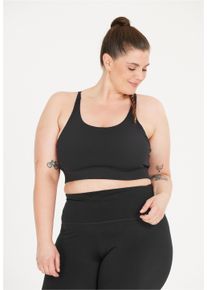 Q BY ENDURANCE Damen Sport-BH "Thalia", Gr. 48, schwarz, 23% Elasthan, 77% Polyamid, unifarben, BHs, mit mittelhoher Stütze