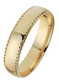 Firetti Trauring "Schmuck Geschenk Gold 750 Hochzeit Ehering "LIEBE"", 72, ohne Brillant, Gelbgold 375, 5mm, gold, Gelbgold 375, Fingerringe, Made in
