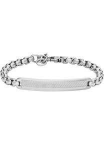Fossil Armband "Schmuck Geschenk Edelstahl Knox ID Armkette, JF04767040", Edelstahl, silber, Edelstahl, Armbänder
