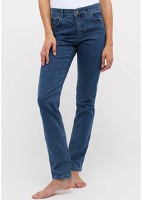 Angels Damen 5-Pocket-Jeans "CICI", blau, casual, Gr. 44, Denim/Jeans, Obermaterial: 82% Baumwolle, 15% Polyester, 3% Elasthan, Jeans, aus sportivem