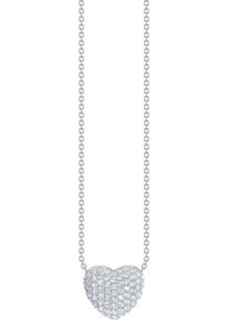 Thomas Sabo Damen Herzkette "Schmuck Silber 925 Halskette mit Anhänger in Herzform, KE2277-051", 45, Silber 925 (Sterlingsilber), L: 45cm B: 1mm,