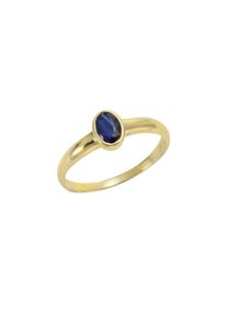 Vivance Damen Fingerring "375/- Gelbgold mit Saphir", 062 (19,7), Gold, gelb, Gold, Fingerringe